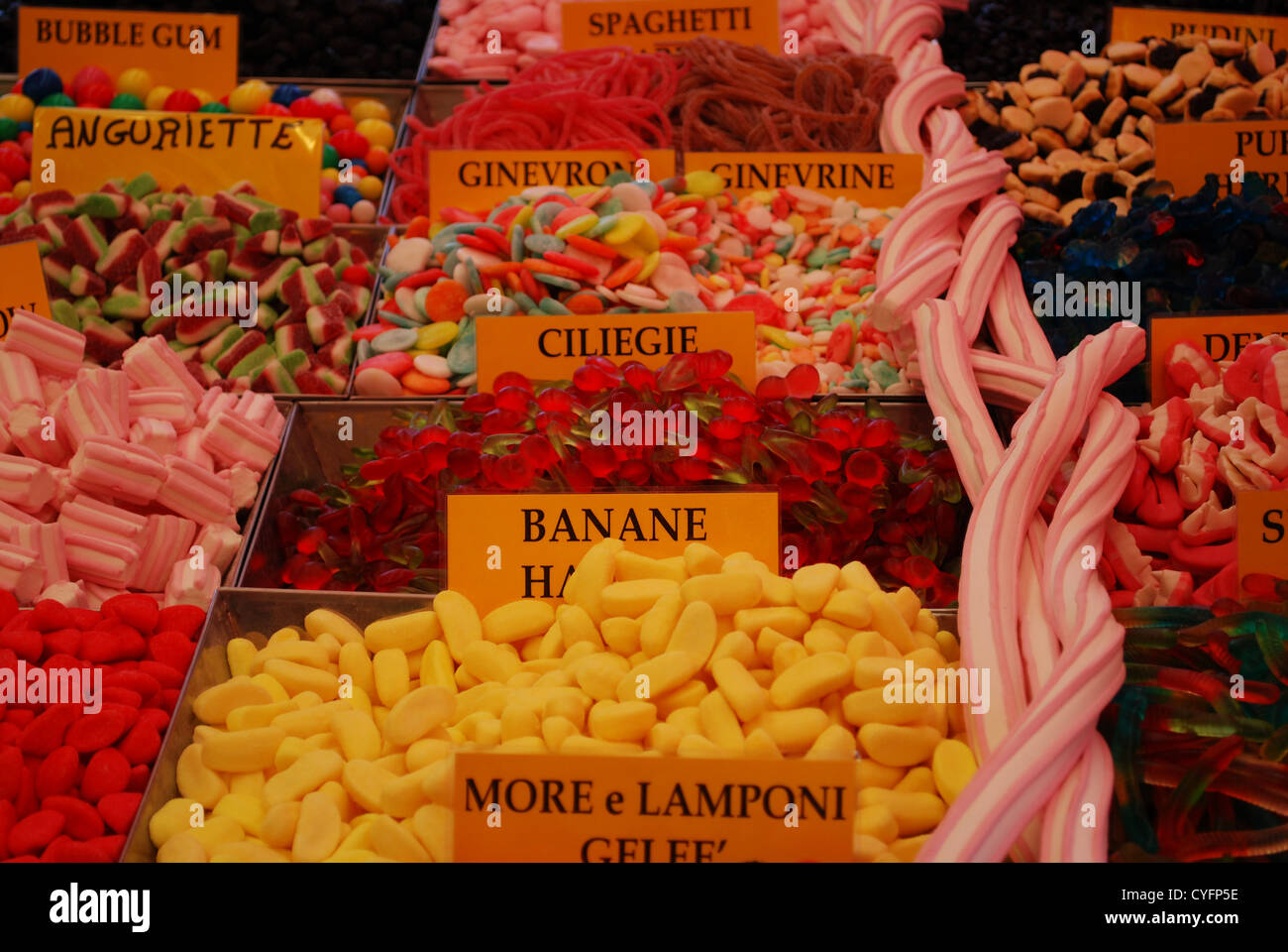 Sweet sugar candies on street hi-res stock photography and images - Alamy