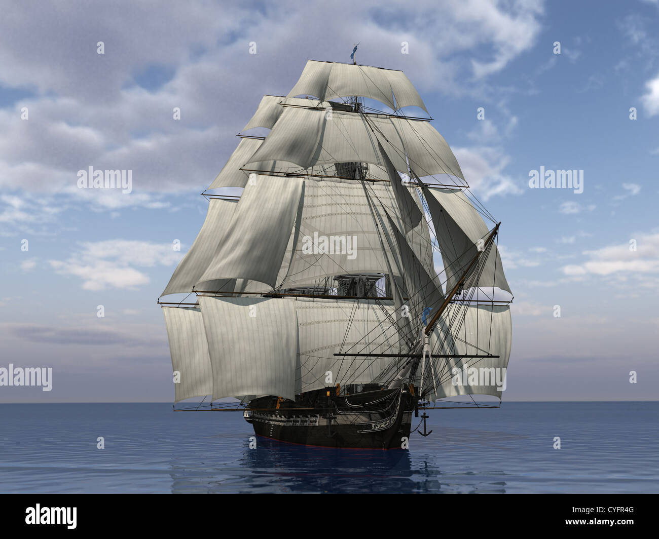 ship in the ocean Stock Photo Alamy