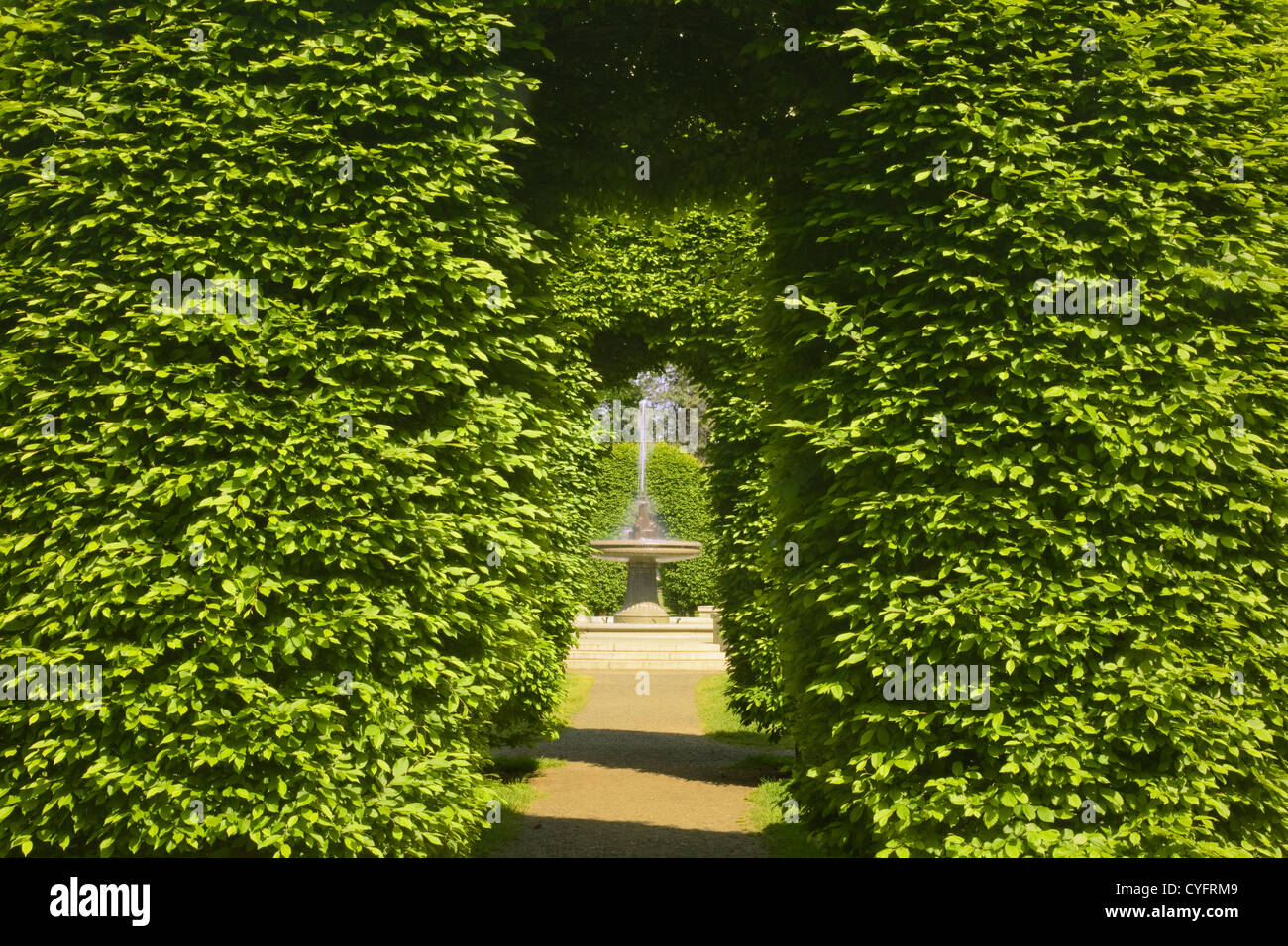 WA05519-00...WASHINGTON - Arches at the side entrance to the Duncan Garden at Manito City Park in Spokane. Stock Photo