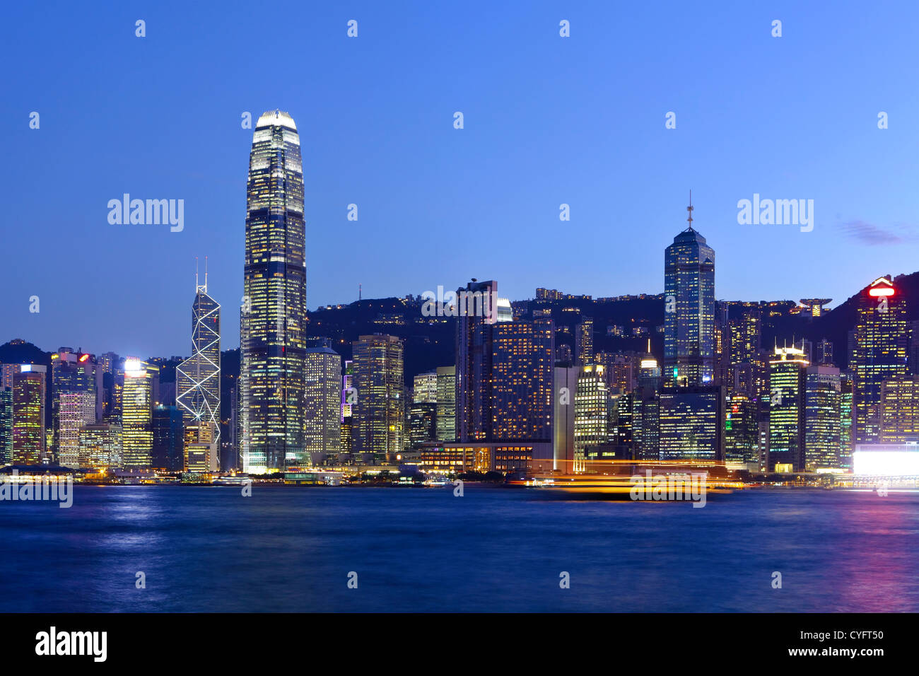 Hong Kong at night Stock Photo - Alamy
