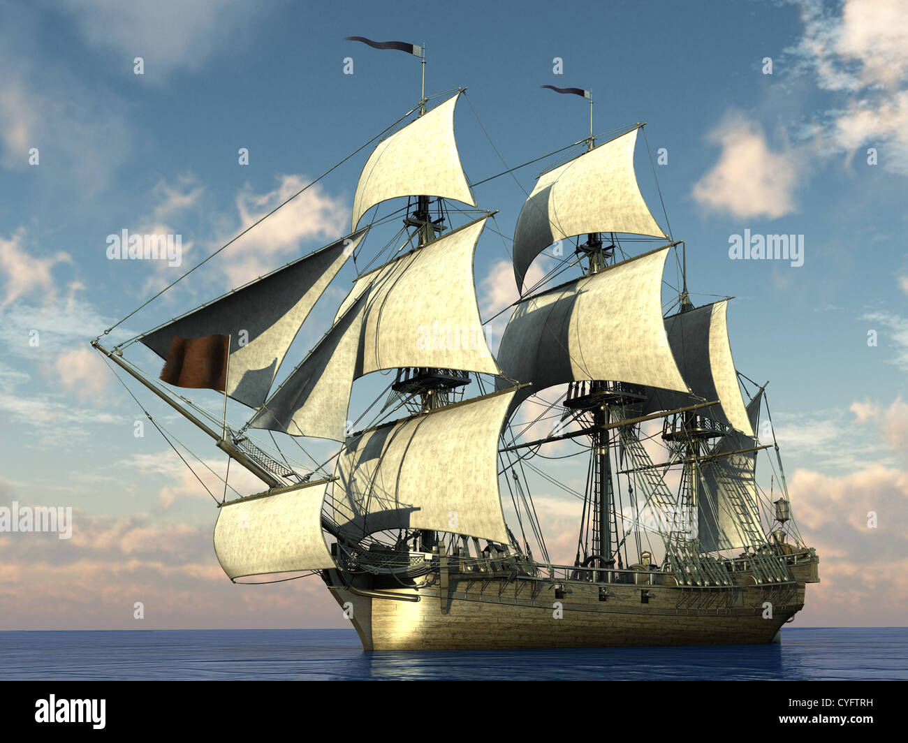 ship in the ocean Stock Photo - Alamy