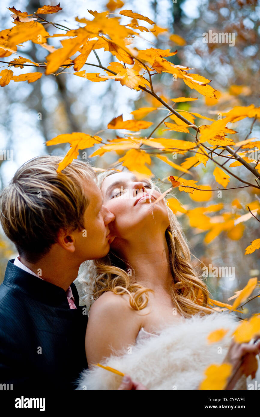 Married couple kissing near hi-res stock photography and images - Alamy