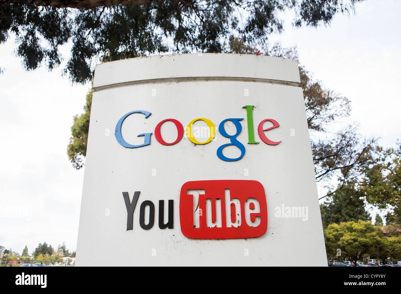 The YouTube section of the Google headquarters complex, also known as the 'Googleplex' Stock Photo