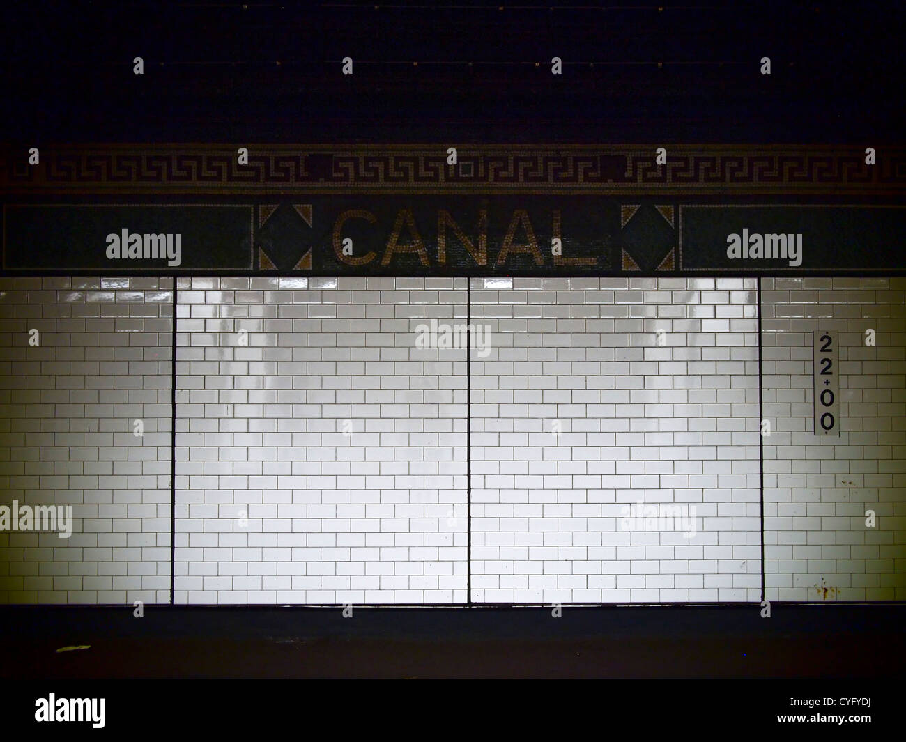 Canal Street Subway Station Stock Photo