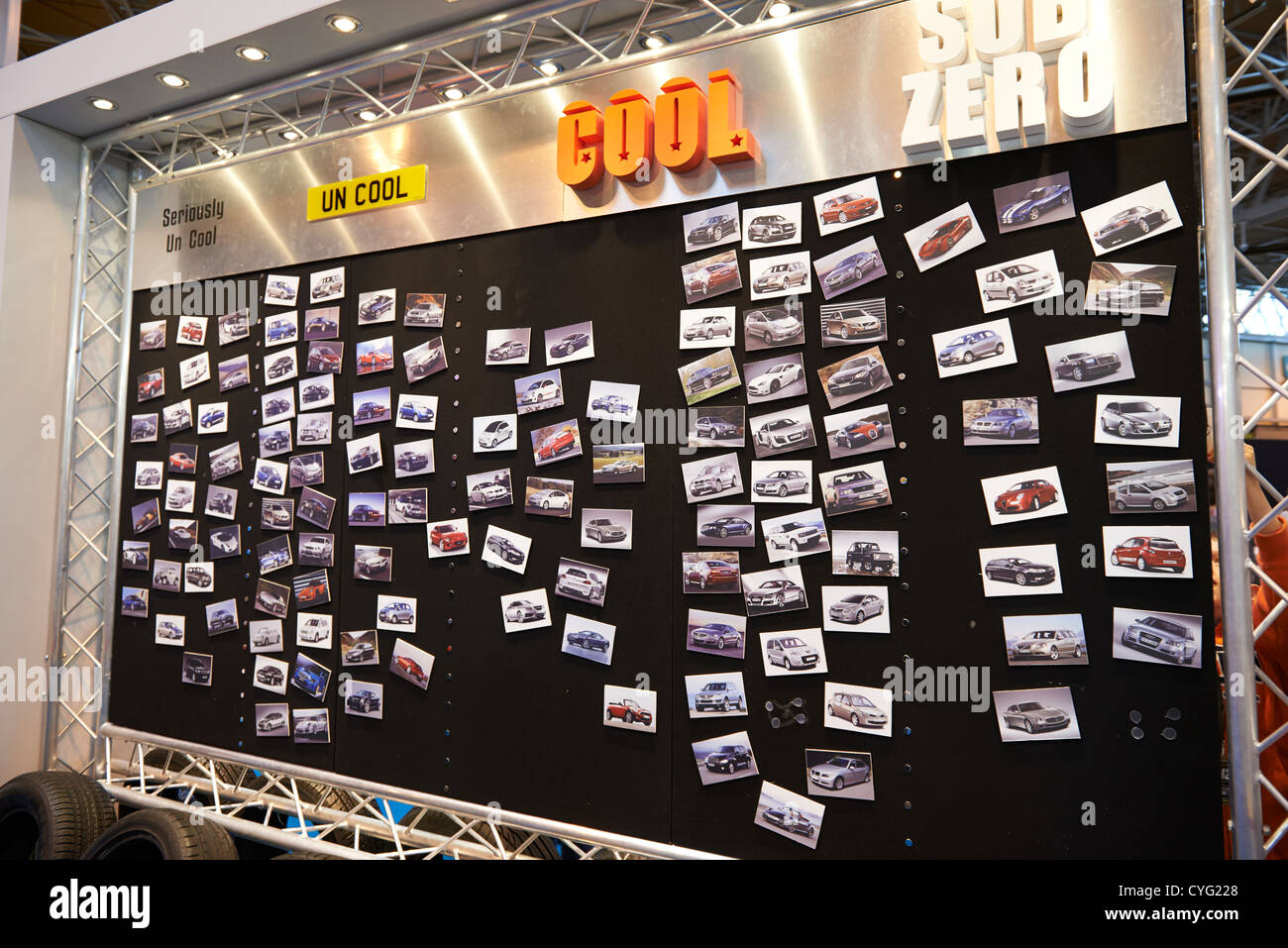 Top Gear Cool Wall at the NEC Birmingham UK Stock Photo - Alamy