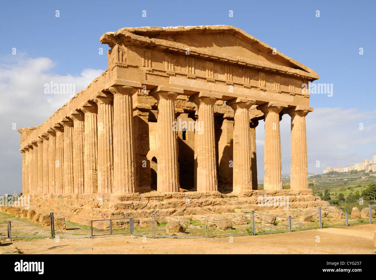 The Temple of Concord, The Valley of the Temples, Agrigento, Sicily Stock Photo