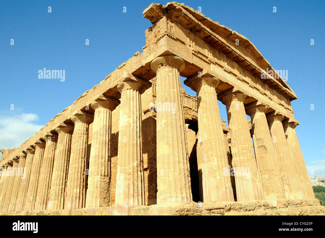 The Temple of Concord, The Valley of the Temples, Agrigento, Sicily Stock Photo