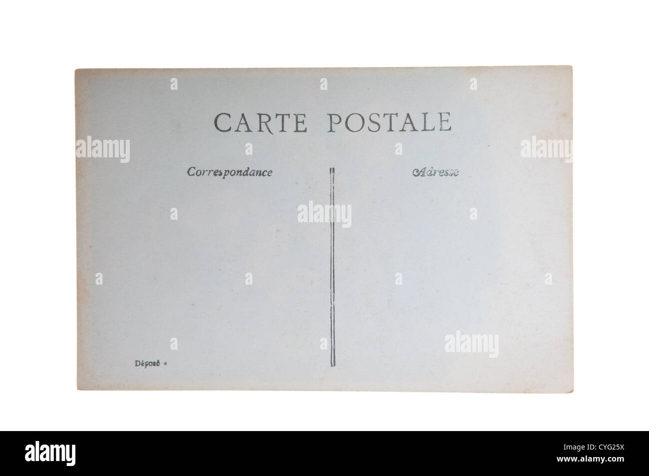 Old correspondence postcards Stock Photo