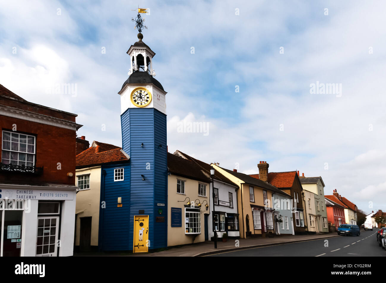 Clock Tower in Coggeshall Stock Photo Alamy