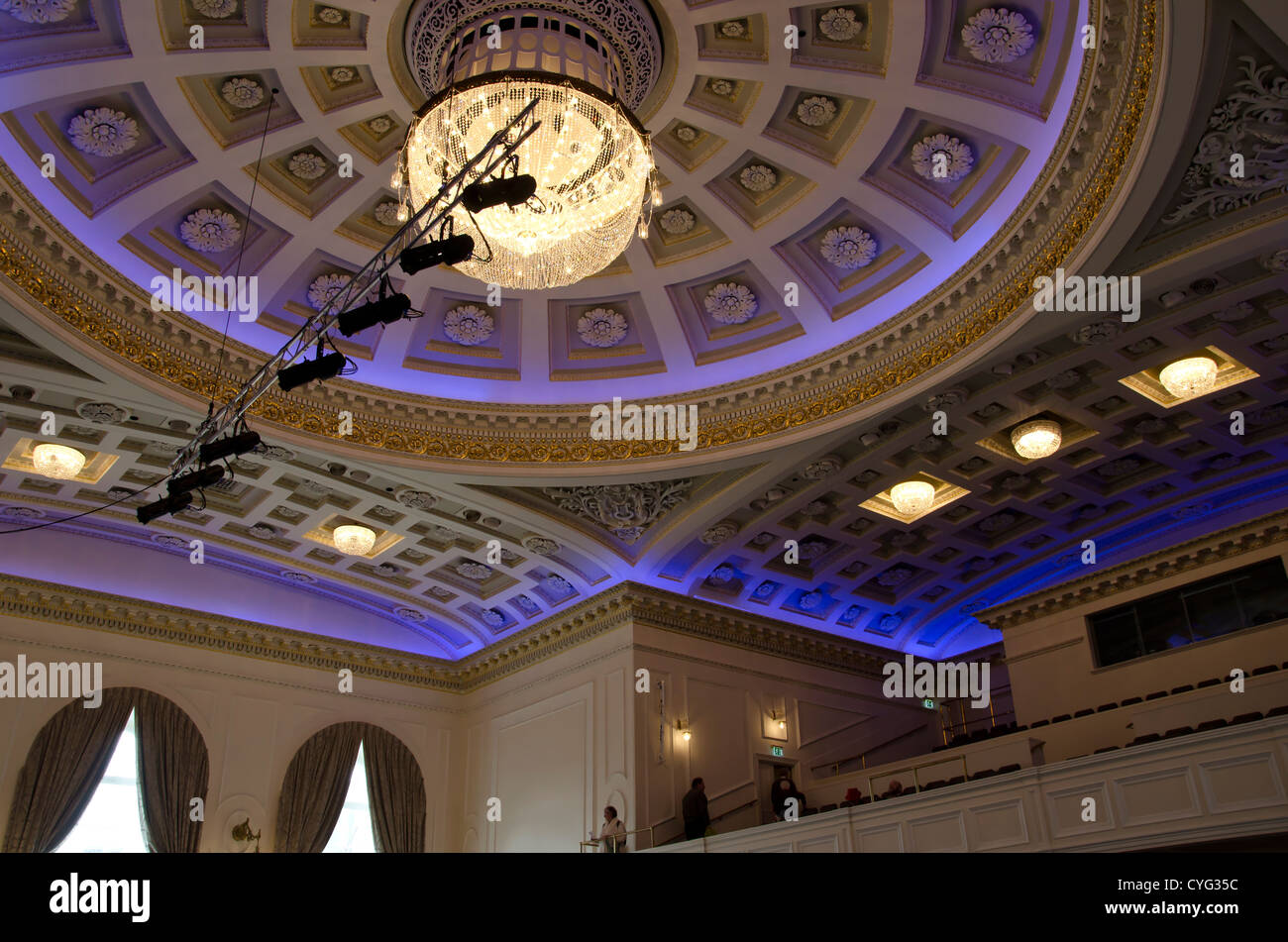 The Ornate Colour Changing Ceiling In The Music Room Of The Stock