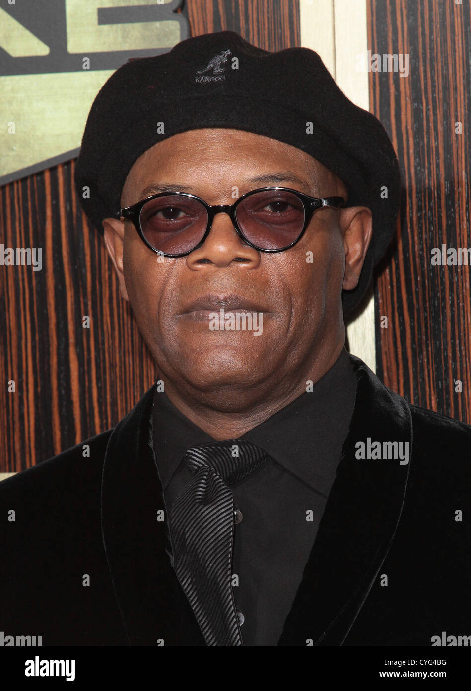 SAMUEL L. JACKSON EDDIE MURPHY: ONE NIGHT ONLY BEVERLY HILLS CALIFORNIA USA 03 November 2012 Stock Photo