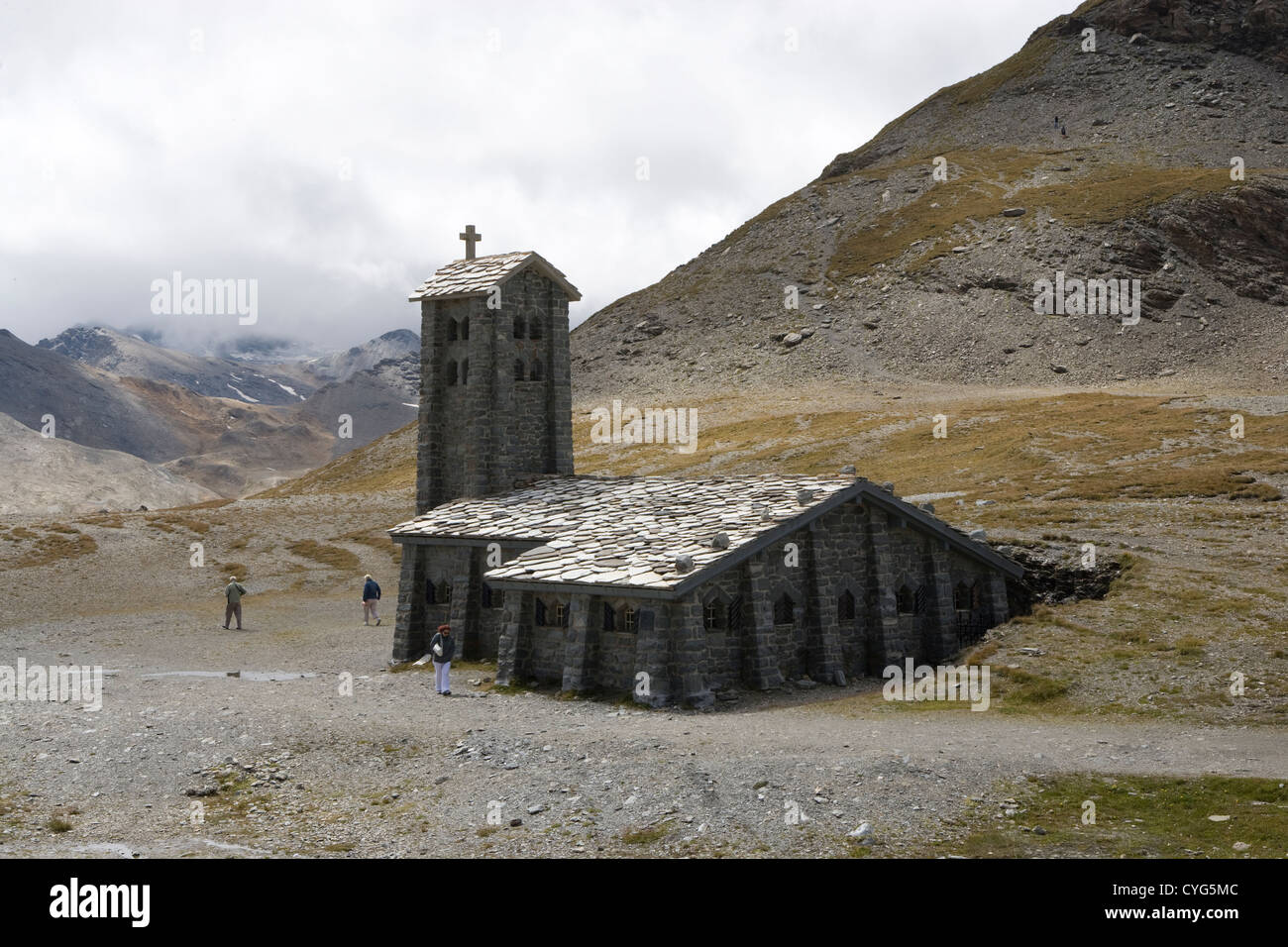 FRANCE - Col d'Iseran summit / chapel Stock Photo - Alamy