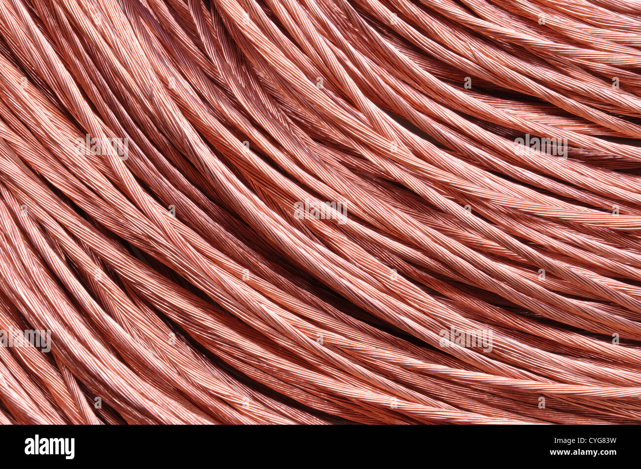 Copper wire energy and power Stock Photo Alamy