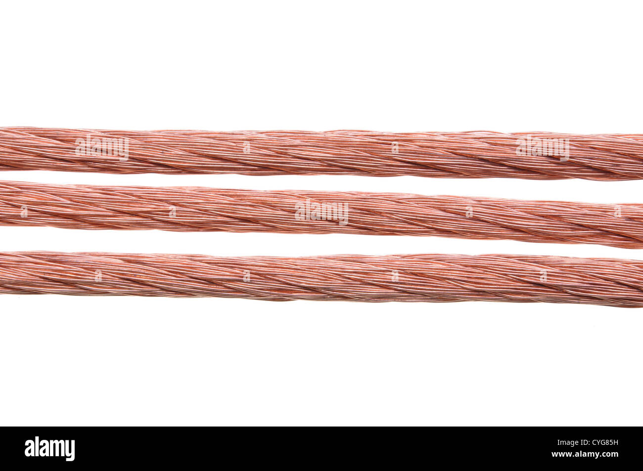 Power supply copper wire Stock Photo Alamy