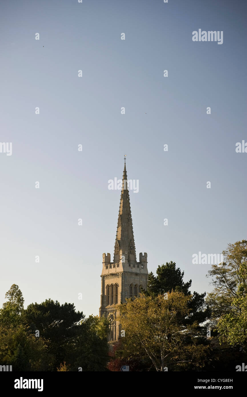 The Parish Church of St. Peter and St. Paul in Kettering, Northamptonshire, UK Stock Photo