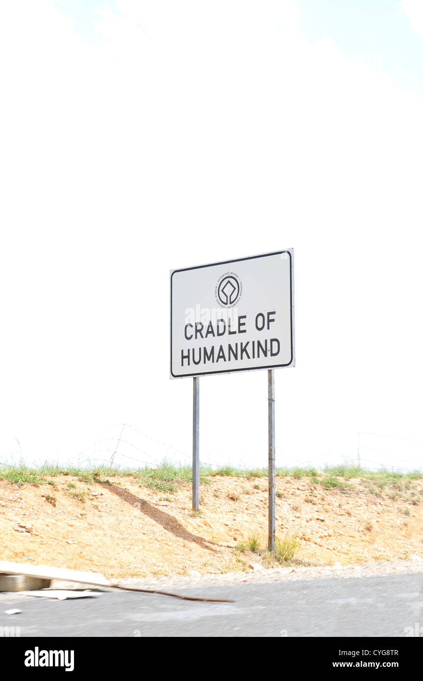 Humankind Sign Cradle of Humankind road sign in South Africa Stock Photo - Alamy
