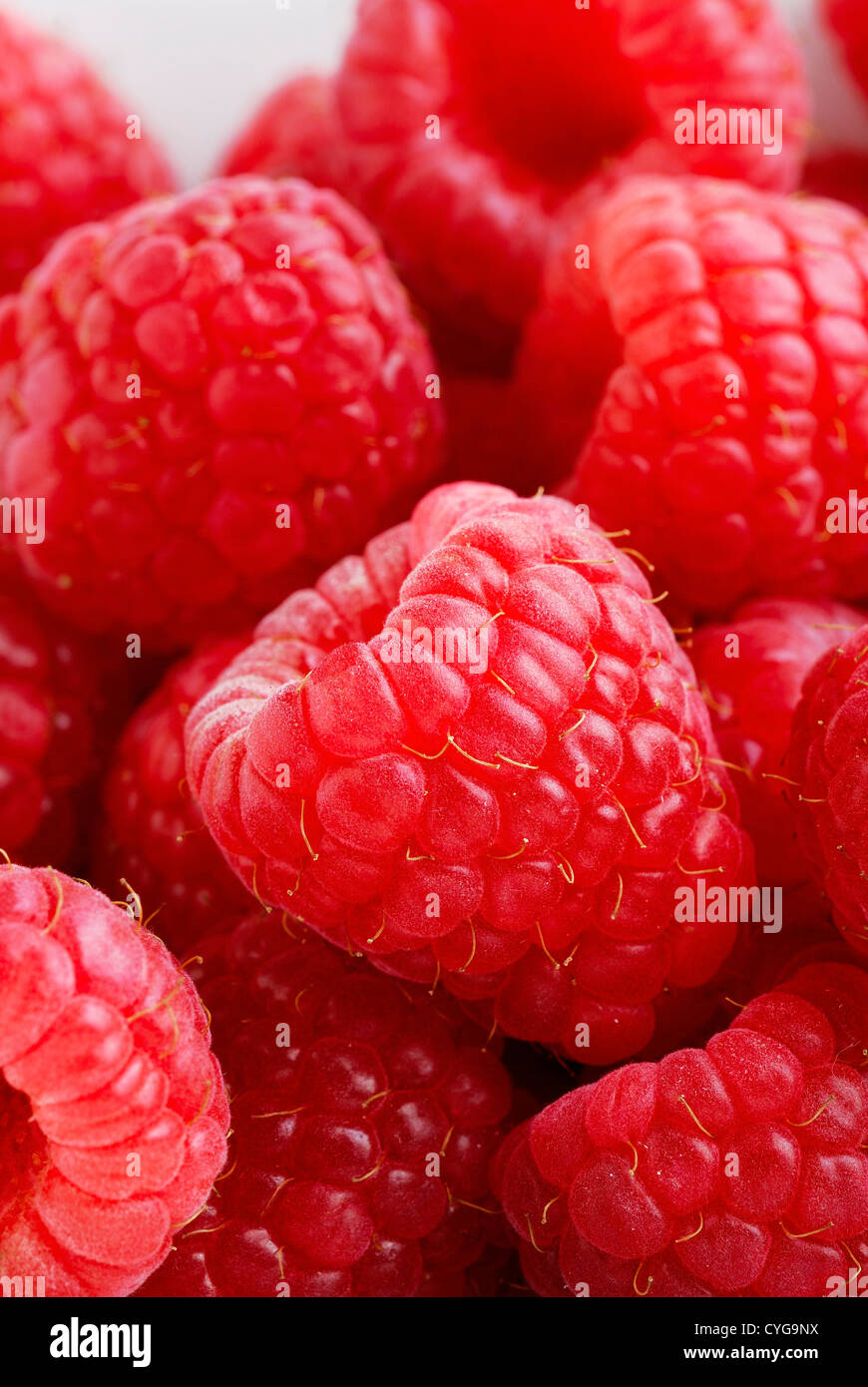 Fresh Raspberries Stock Photo