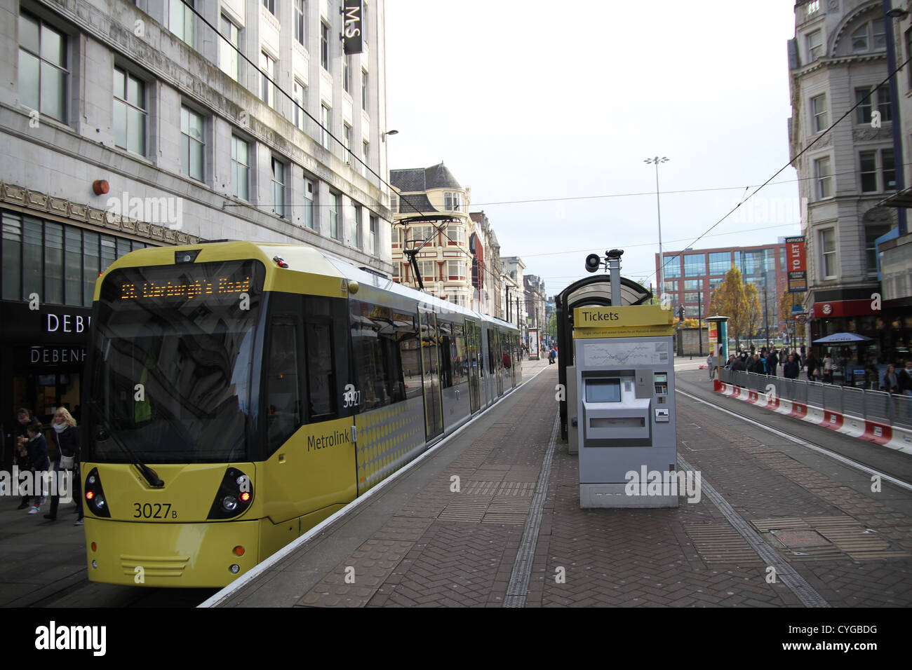 Manchester Metrolink light rail system in Greater Manchester, England ...