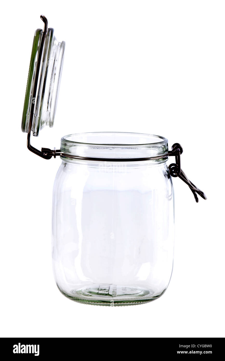 open glass container Stock Photo Alamy
