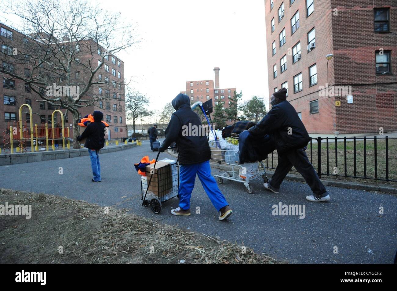 Nov. 4, 2012 Queens, New York, U.S. NYCHA residents at the Hammel