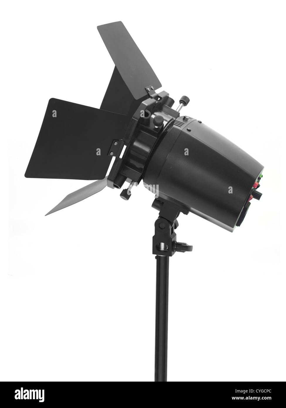 Studio lighting equipment isolated against a white background Stock ...