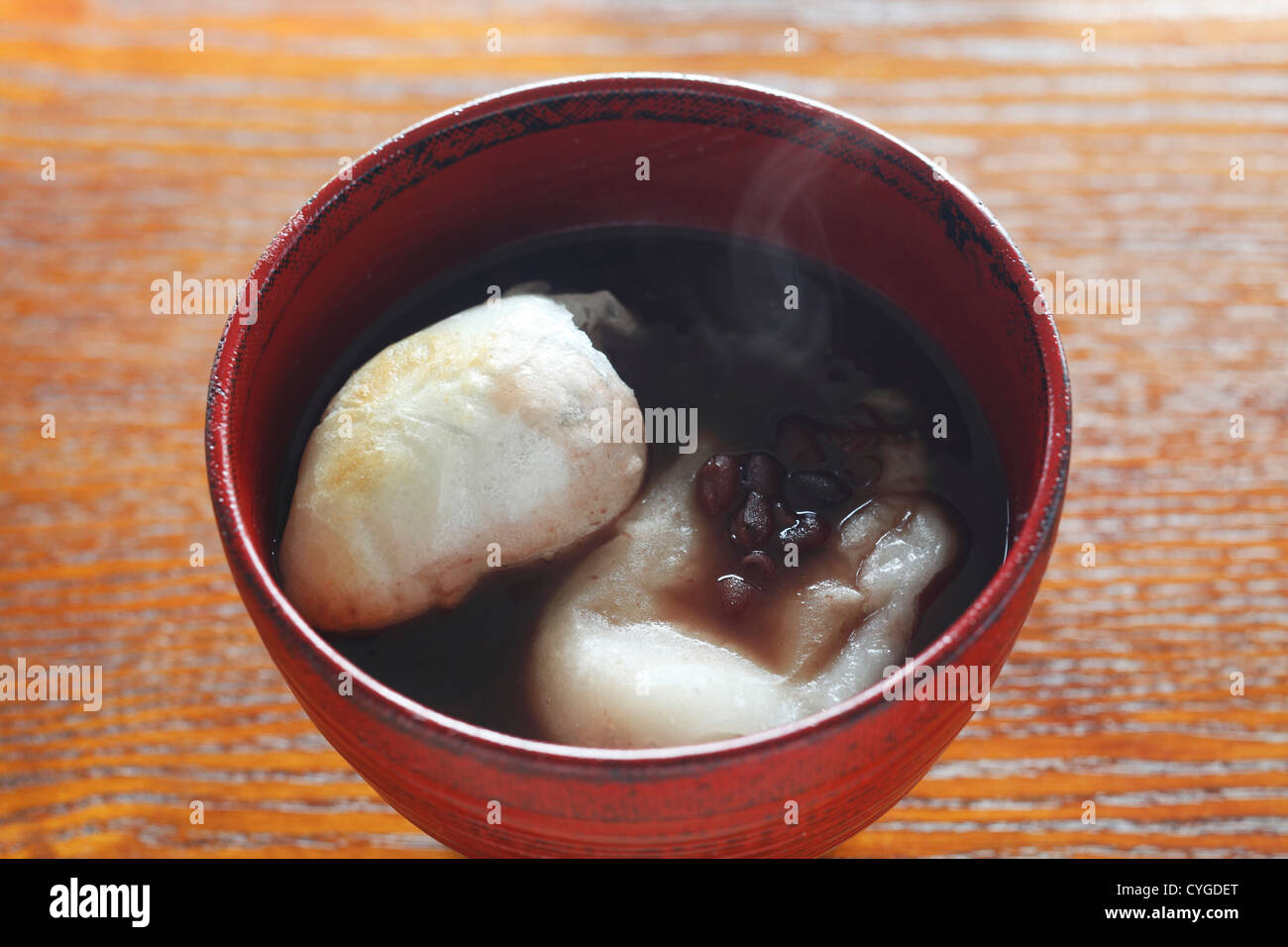 Japanese style steamed rice cake Stock Photo