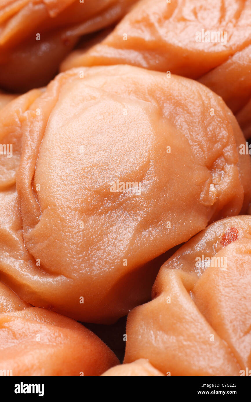 Close up of Japanese salt plums Stock Photo Alamy