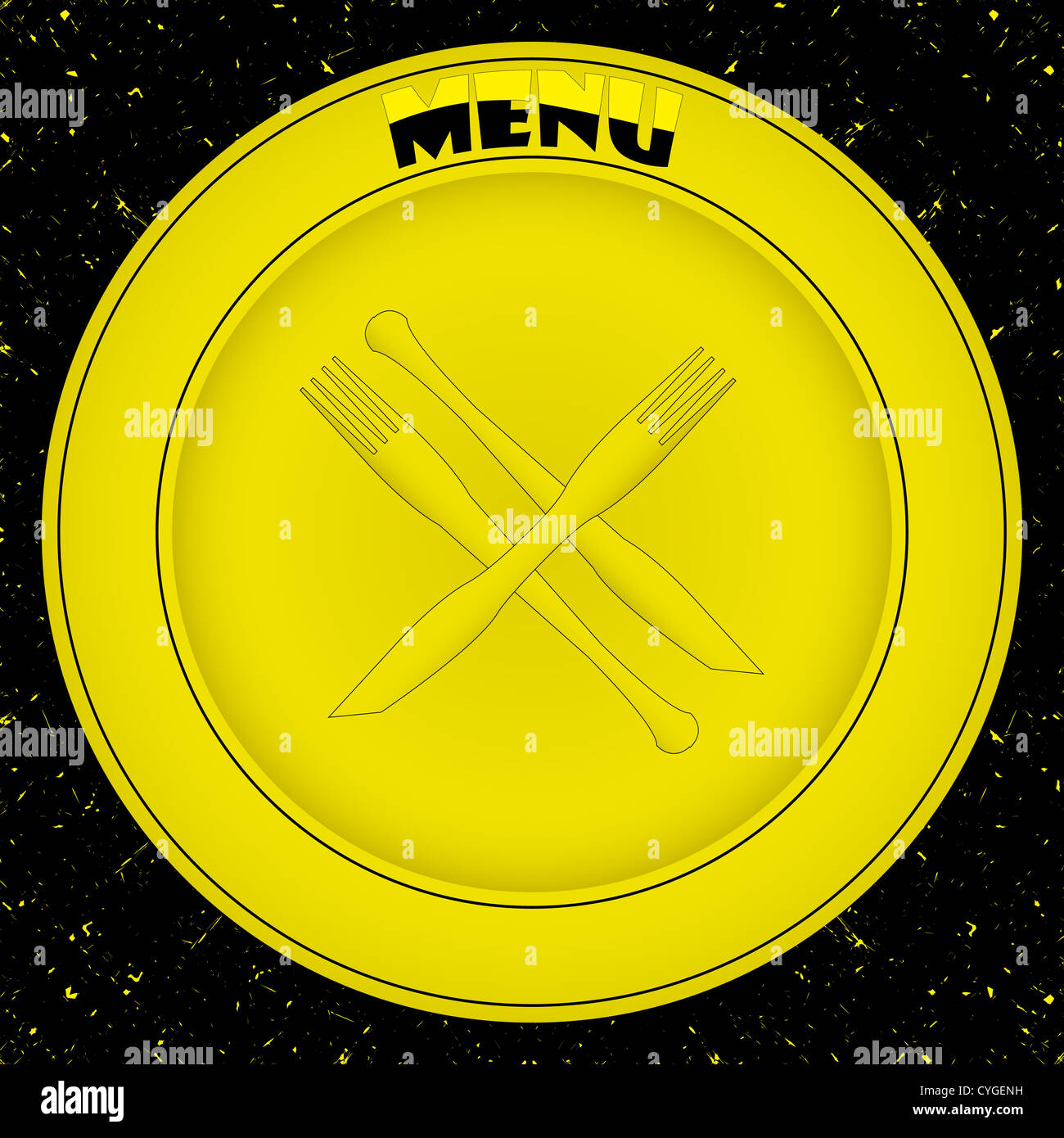 menu card, abstract vector art illustration Stock Photo