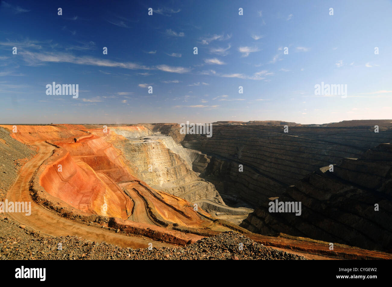 The Superpit open-cut mine, Kalgoorlie, Western Australia. No PR Stock Photo