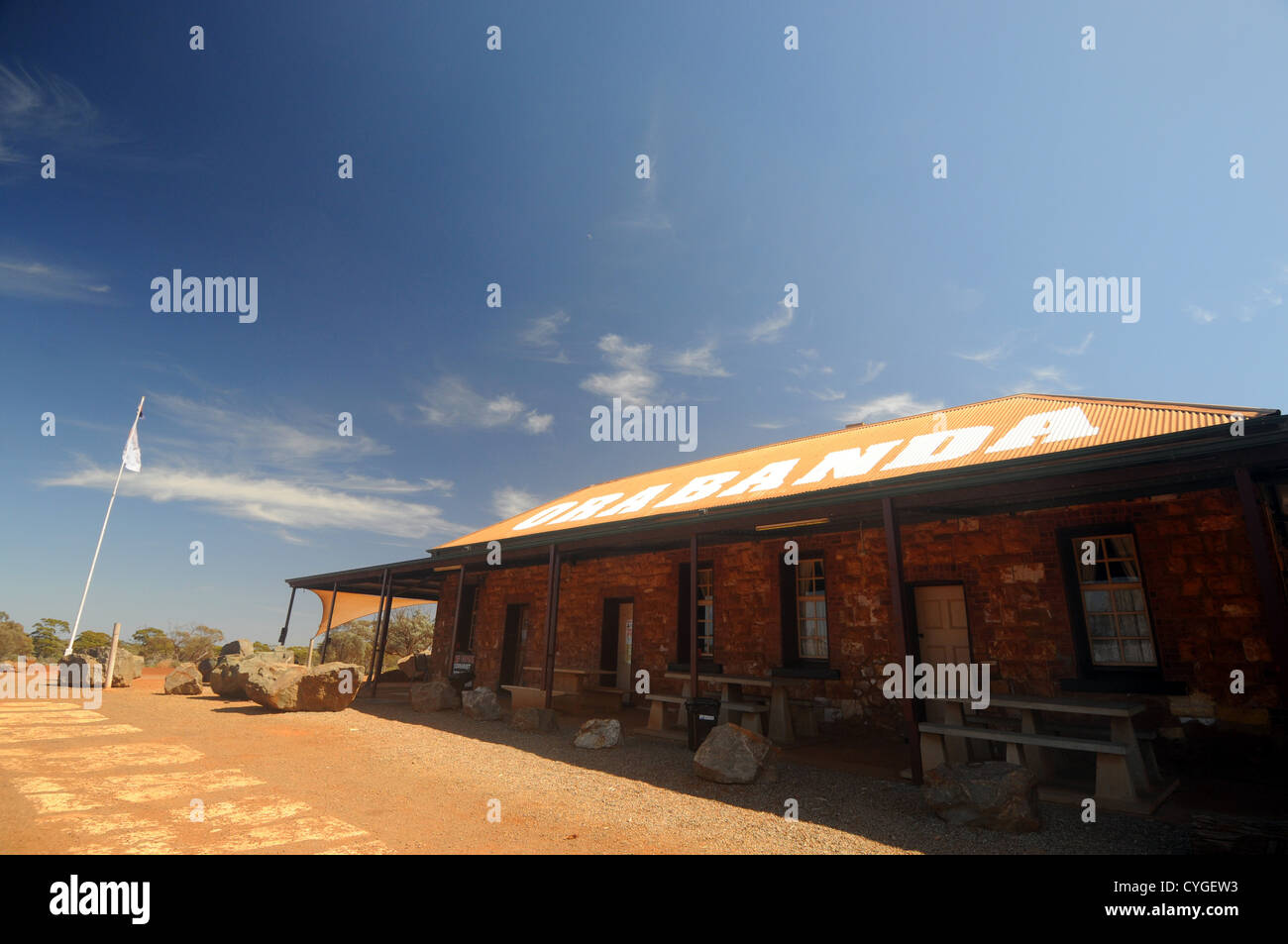 Ora Banda pub, near Kalgoorlie, Western Australia. No PR Stock Photo