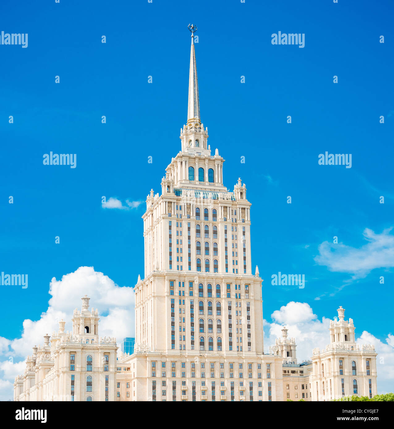 Old Moscow Skyscraper Stock Photo