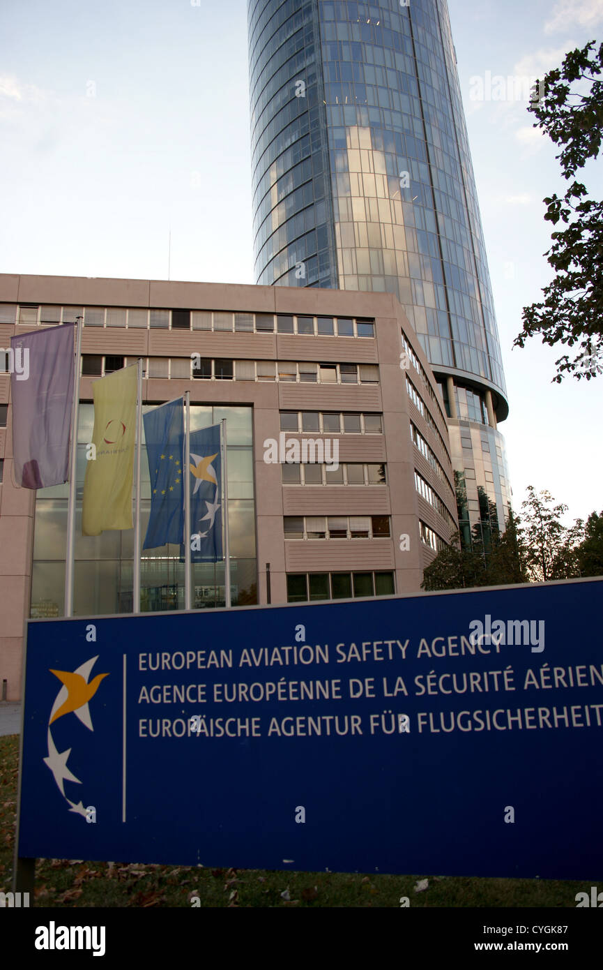 Headquarters of European Air Safety Agency, KölnTriangle, Cologne, Köln, Nordrhein-Westfalen, Germany Stock Photo