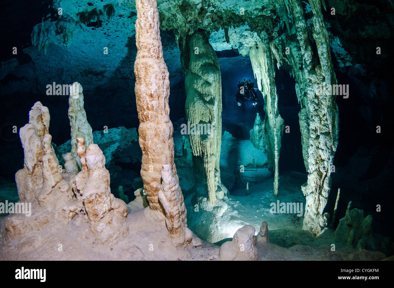 Grand cenote, Tulum (Playa del Carmen), Yucatan, Mexico Stock Photo - Alamy