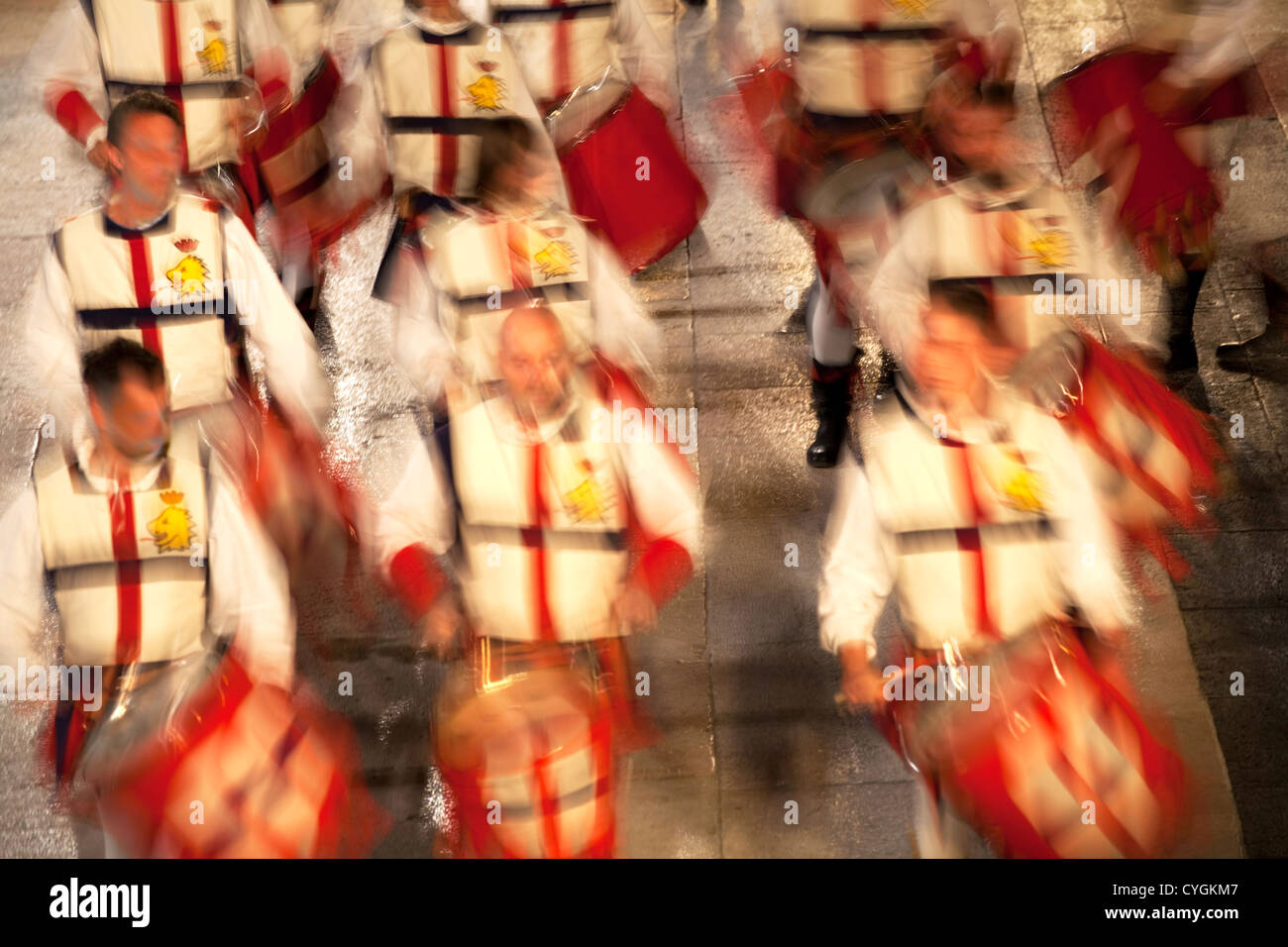 parade of medieval drums in Marostica, Italy Stock Photo Alamy