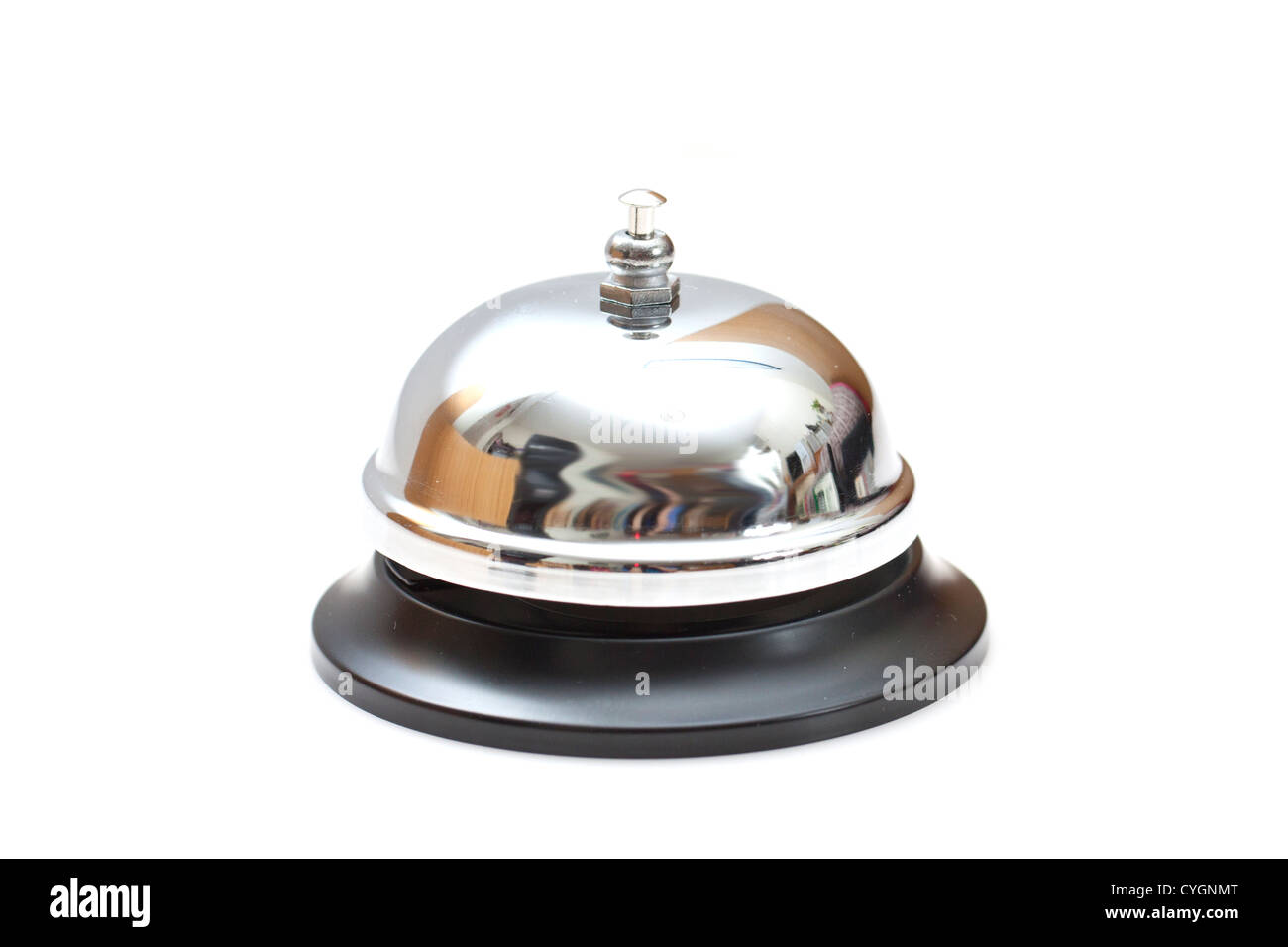 Ring bell isolated on white background Stock Photo - Alamy