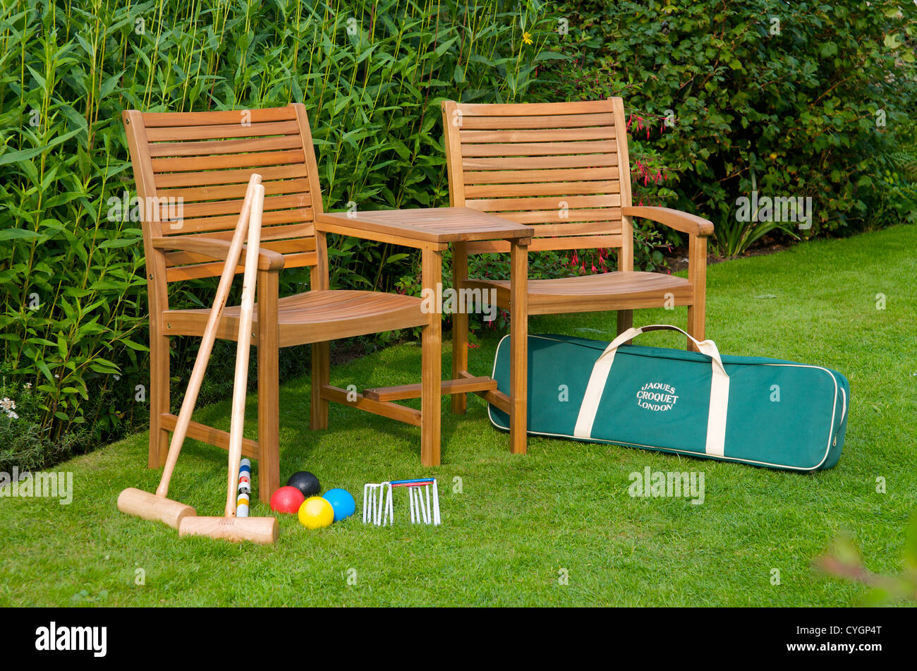 Garden croquet hi-res stock photography and images - Alamy