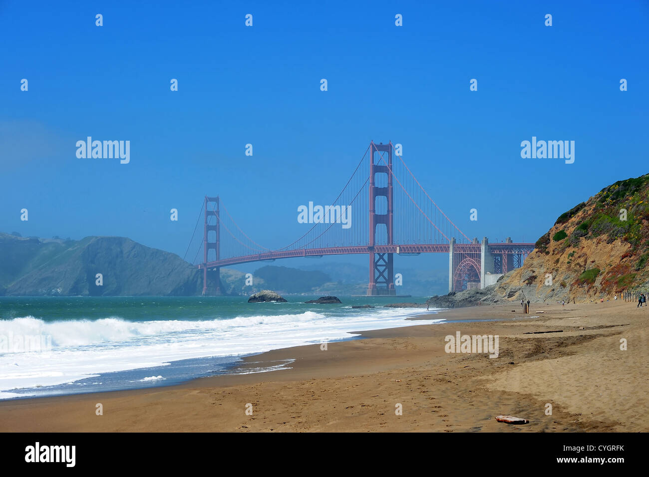 golden gate bridge as seen from baker beach Stock Photo - Alamy