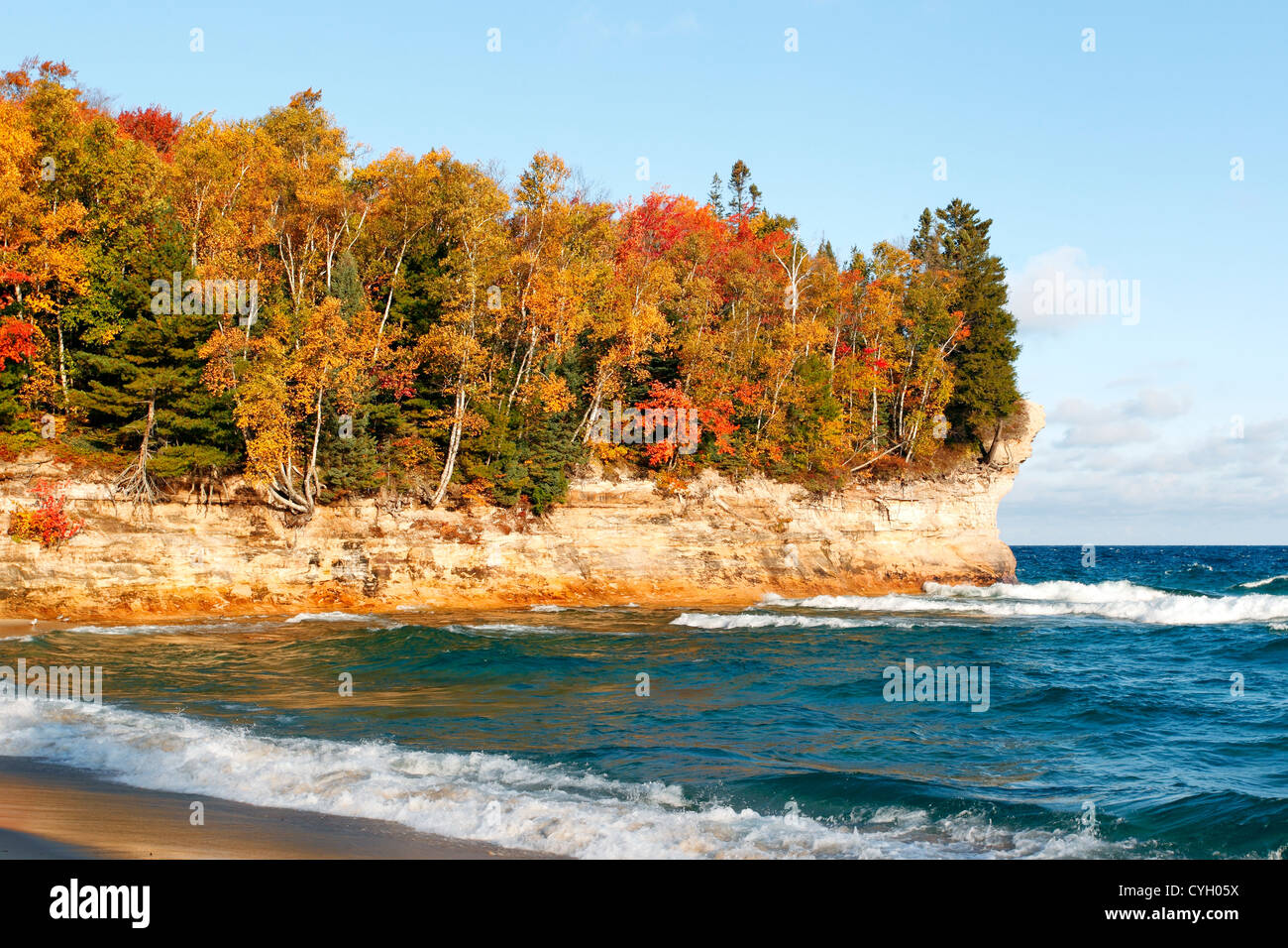 Fall Color Pictured Rocks National Lakeshore Stock Photo Alamy