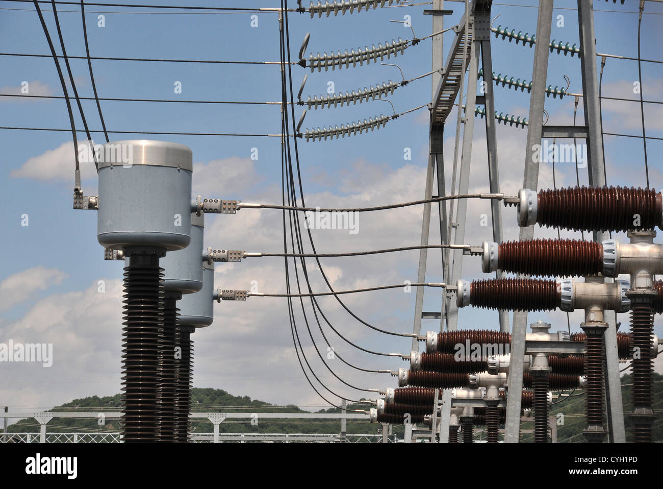 electric power station Auvergne France Stock Photo Alamy