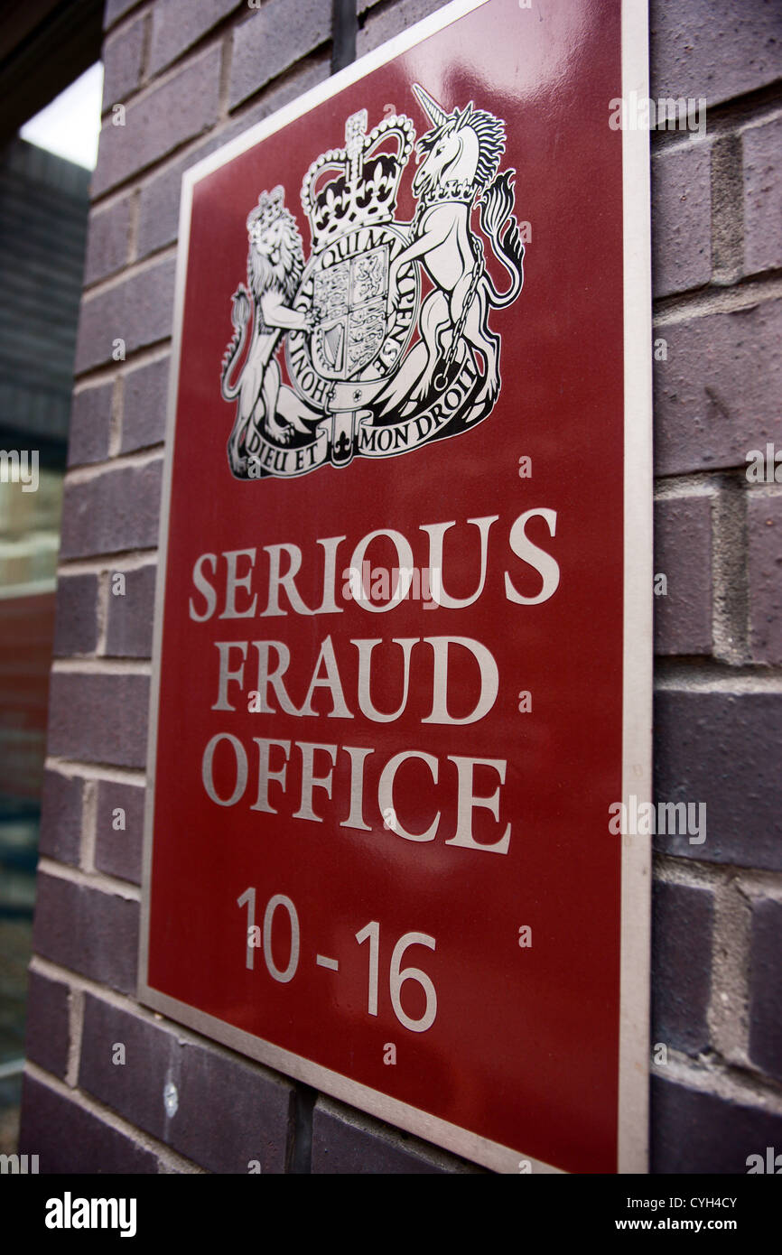 The Serious Fraud Office, London. UK. Stock Photo