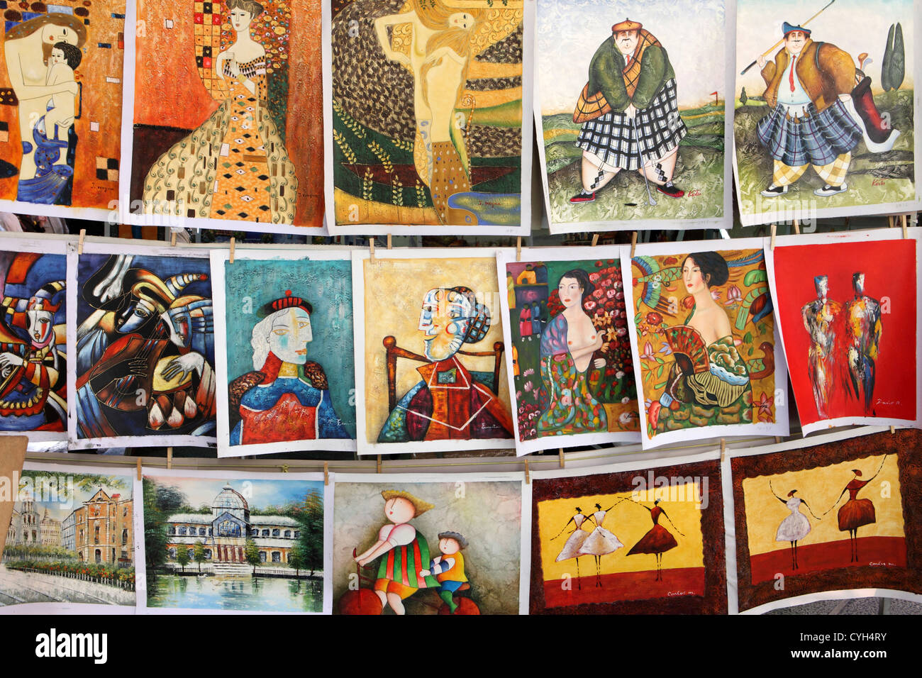 Mass produced paintings hires stock photography and images Alamy