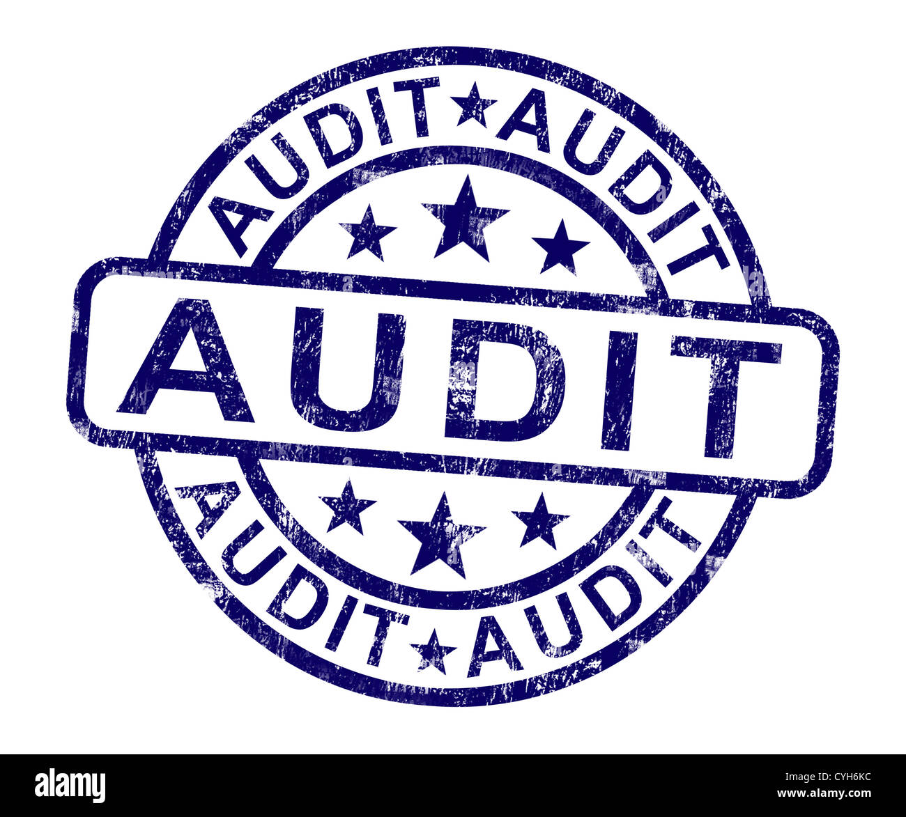 Audit Stamp Shows Financial Accounting Examination Or Analysis Stock Photo