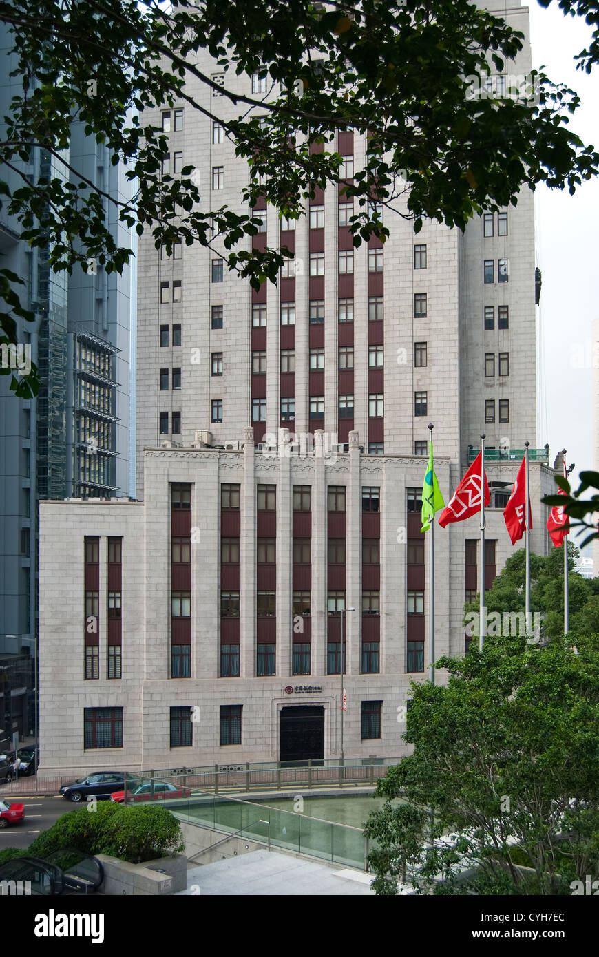 Former Bank of China Building, Hong Kong Stock Photo