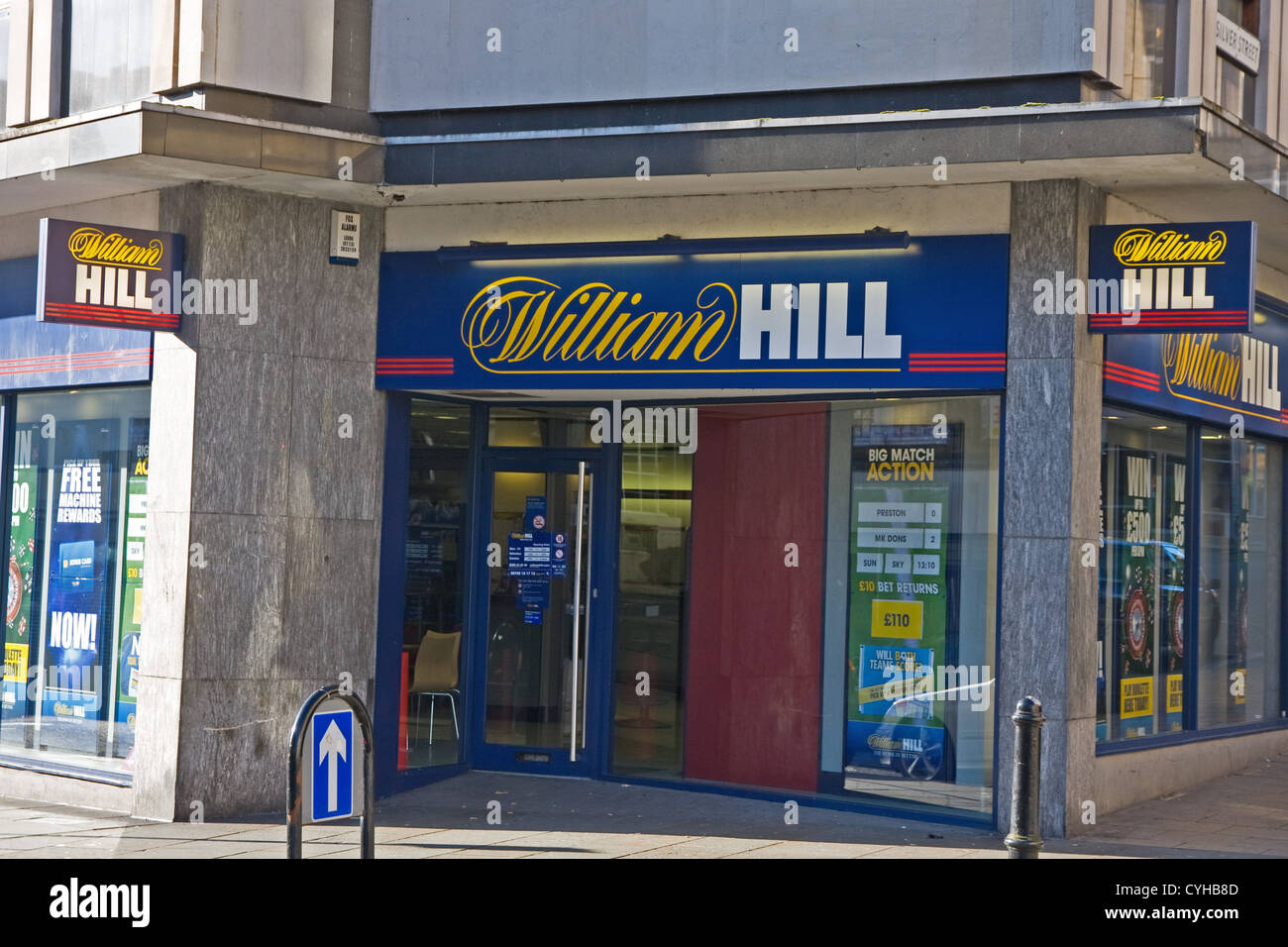 William Hill betting shop, Halifax, West Yorkshire Stock Photo
