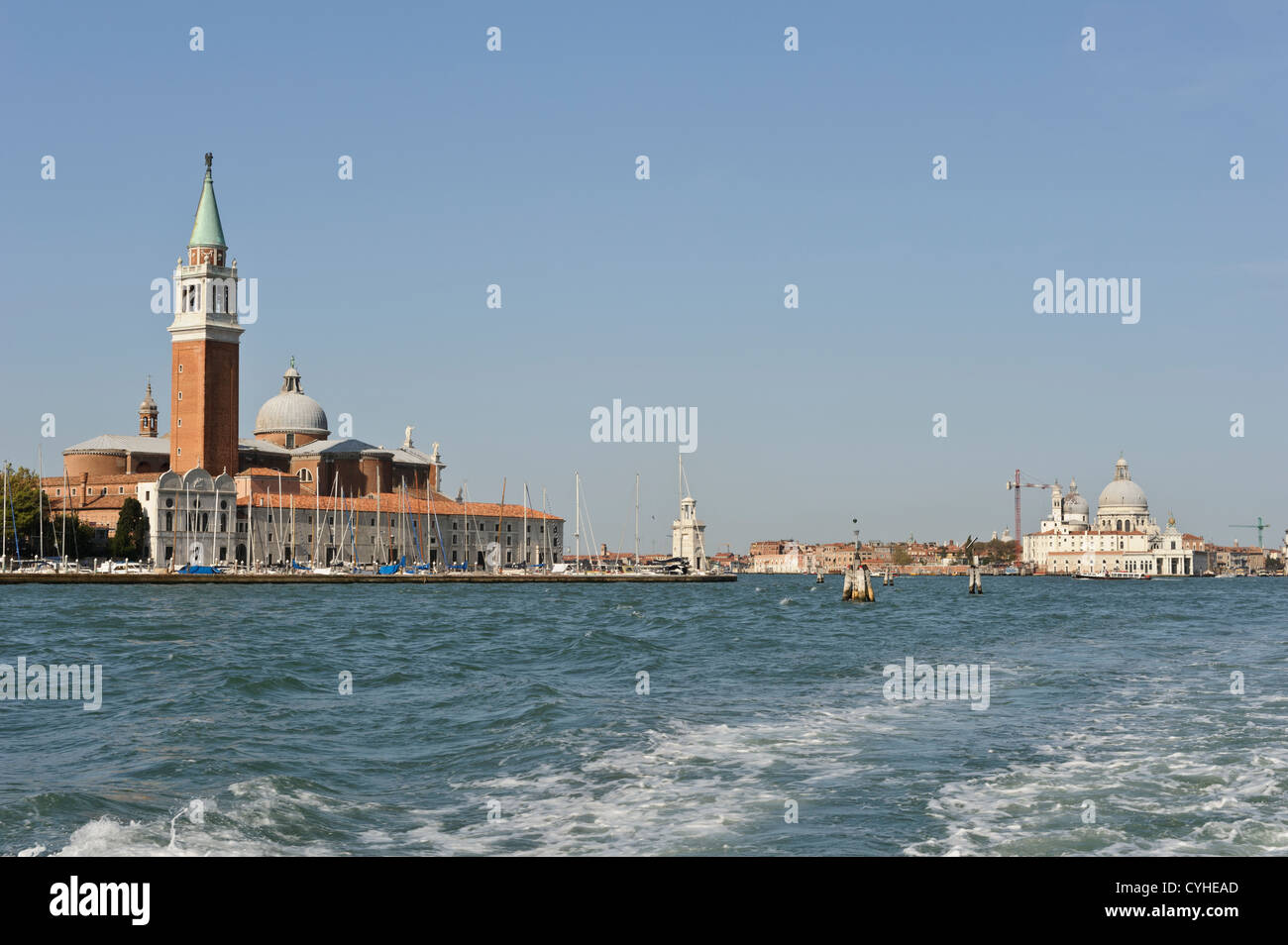 San Giorgio Maggiore Church, Venice, Italy. Stock Photo