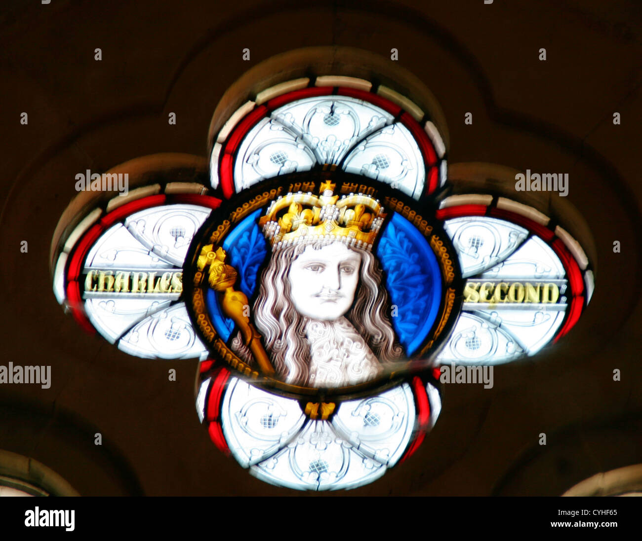 The Great Hall Charles II window detail Winchester Castle Hampshire ...