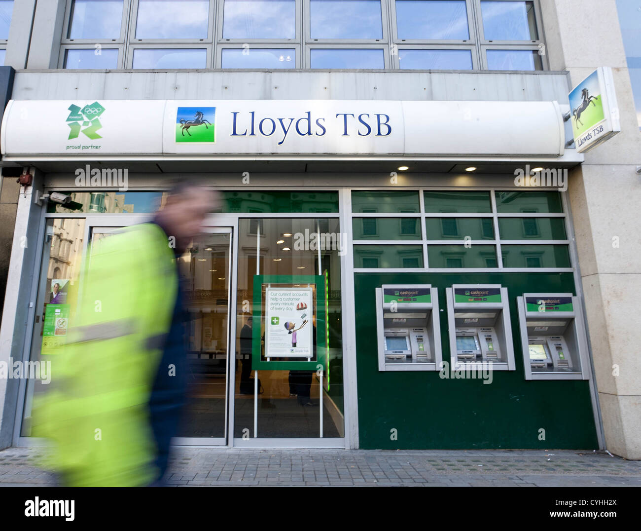 London, UK. 5/11/2012. (Pictured)  Lloyd TSB Bank in London. Peter Barbe / Alamy Stock Photo