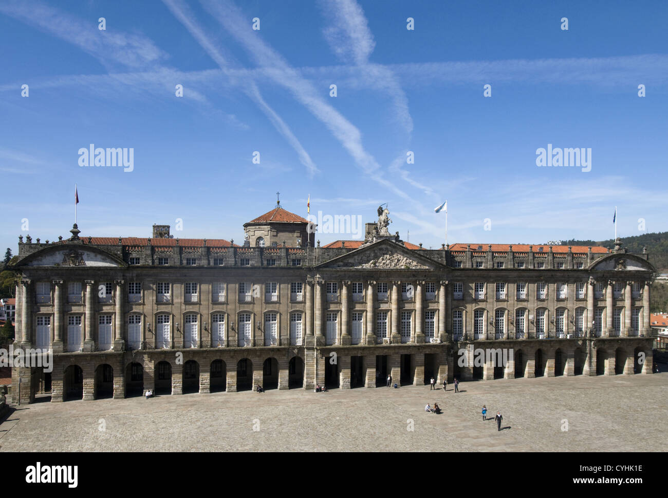 Santiago de Compostela Town Hall, in Galicia, Spain. Stock Photo