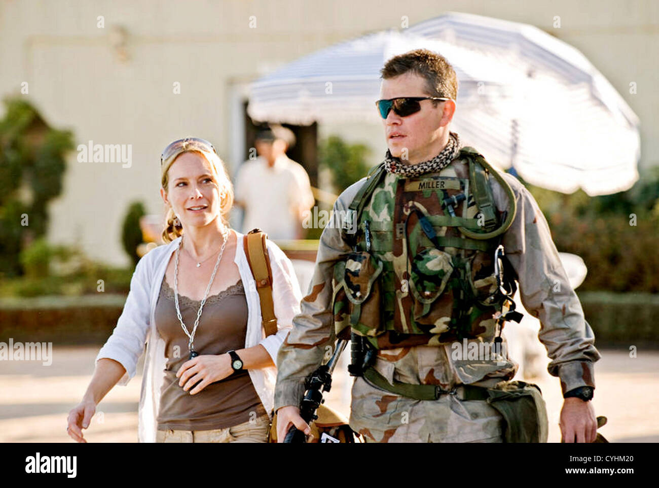 GREEN ZONE  2010 Universal Pictures film with Matt Damon as Roy Miller and Amy Ryan as Lawrie Dayne Stock Photo