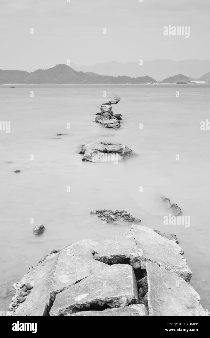desolate and broken peer Stock Photo
